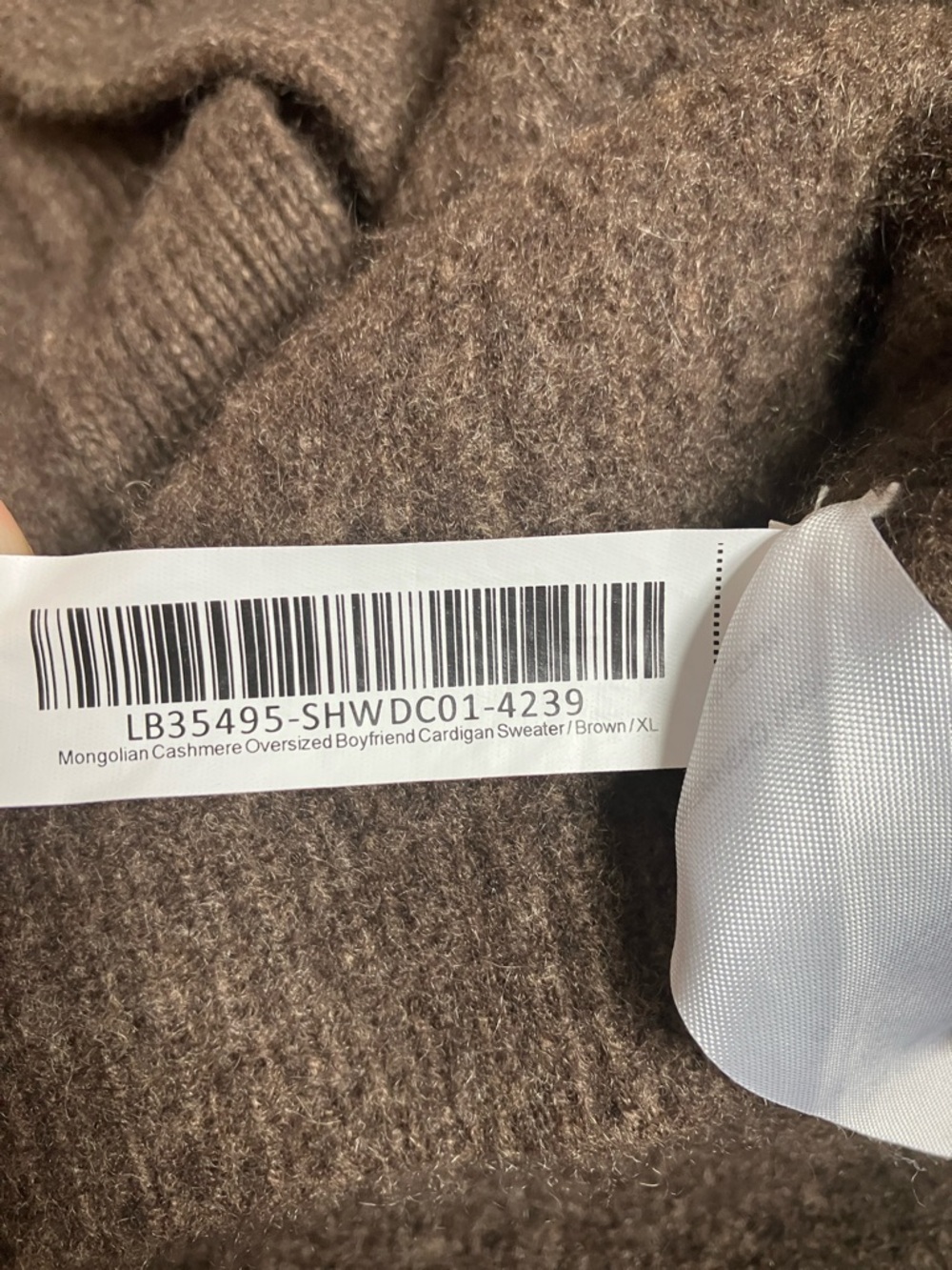 Quince Mongolian Cashmere Oversized Boyfriend Cardigan Sweater - Picture 11 of 12